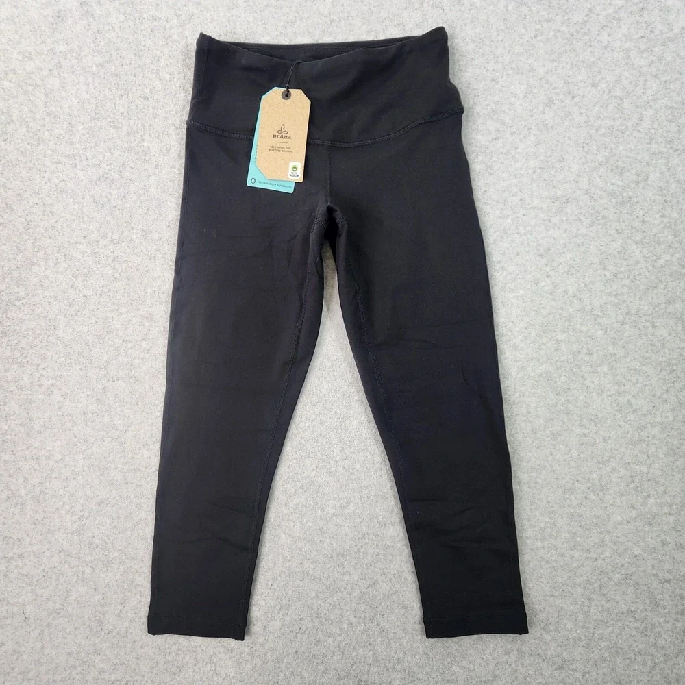 Prana Transform Capri Womens Size XS Black Leggings‎ 1965721